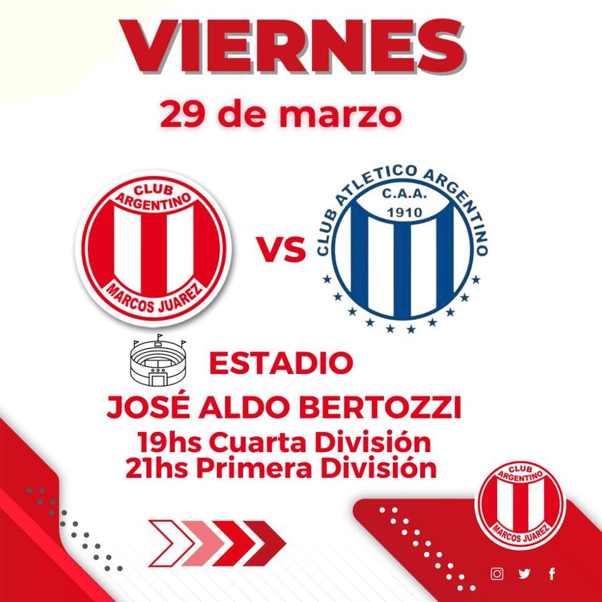 Argentino recibe a su homónimo bellvillense este viernes en el