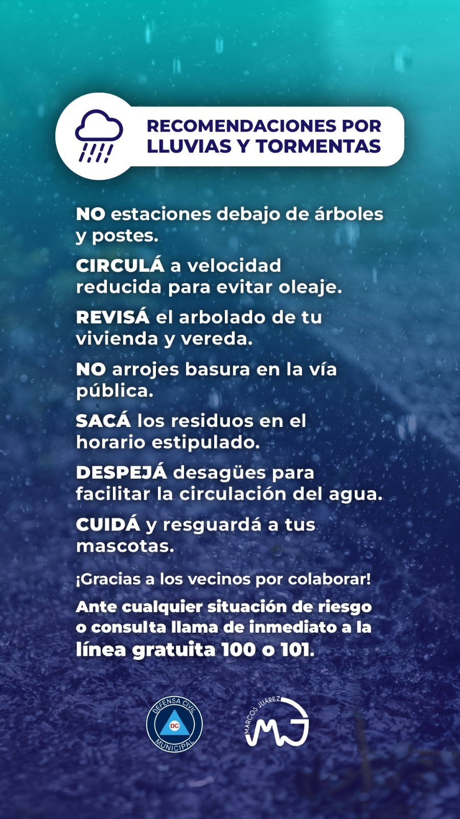 Situación por las lluvias y tormentas: el nuevo sistema de desagües y de lagunas de contención está funcionando exitosamente y con total normalidad