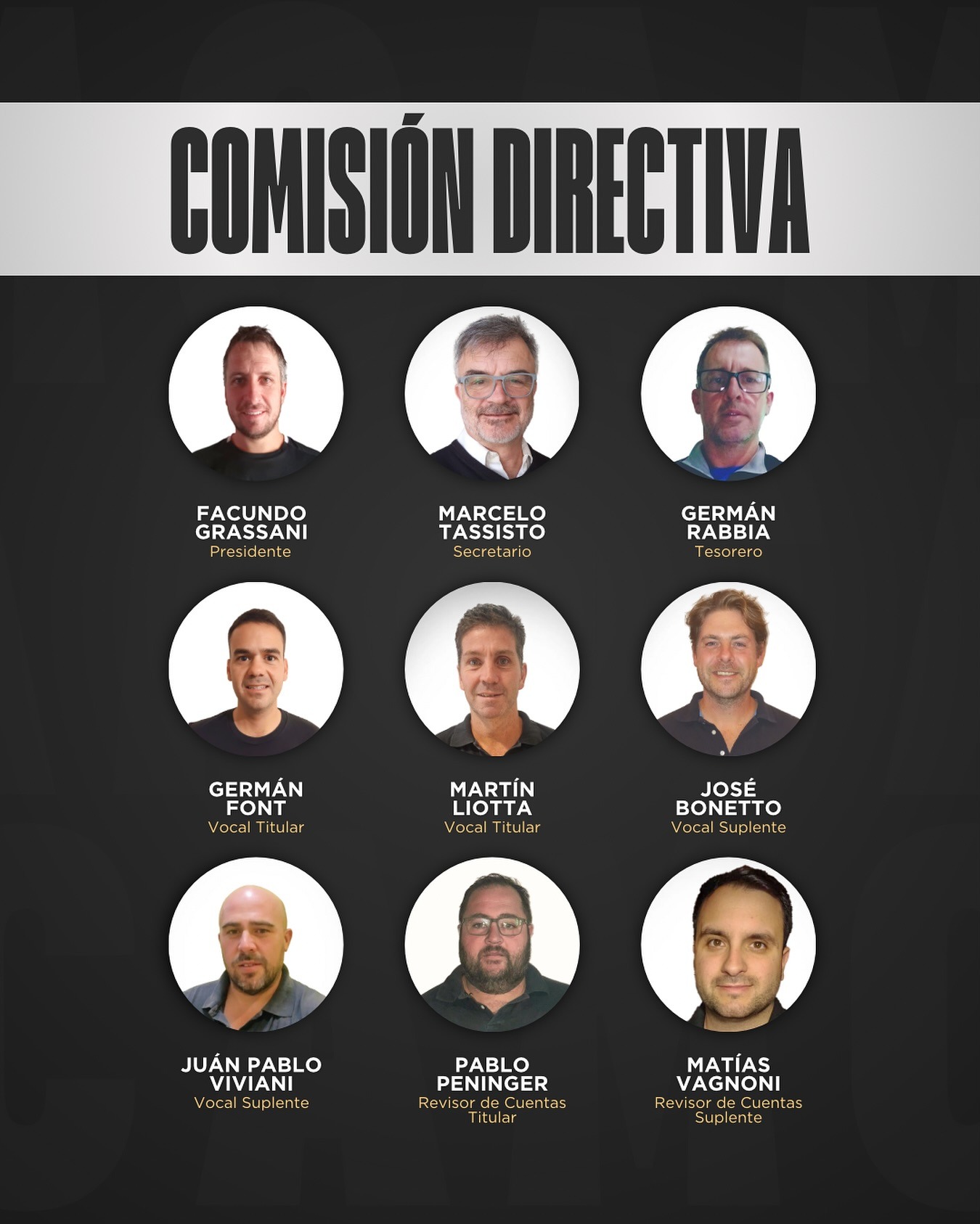 Facundo Grassani es el flamante presidente del Club Atlético Municipal