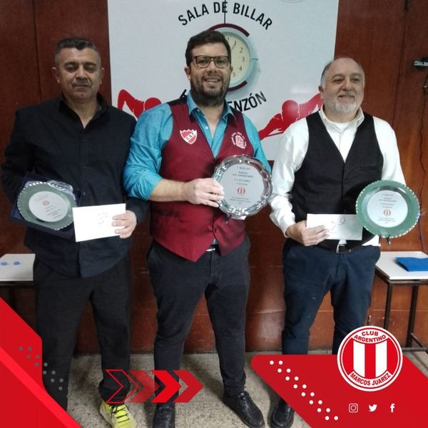 Julián Monzón de Etruria fue el campeón y Miguel Cuello de Argentino segundo en el Torneo Aniversario en tercera categoría