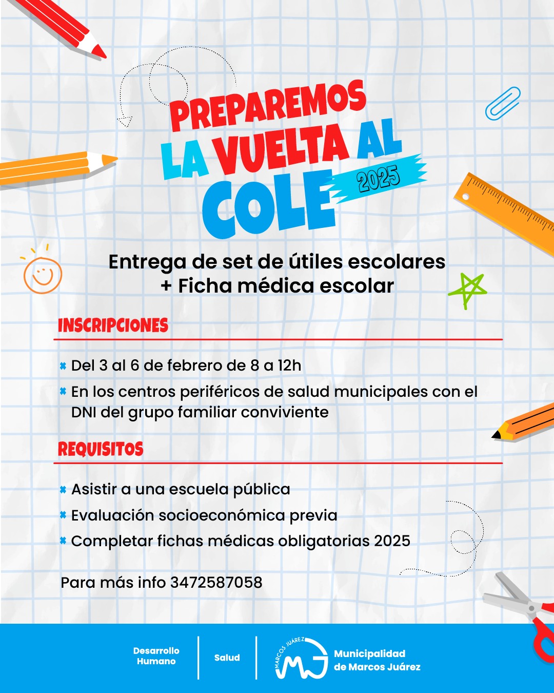 Ayuda Escolar 2025: Condiciones y Requisitos para Recibir Útiles