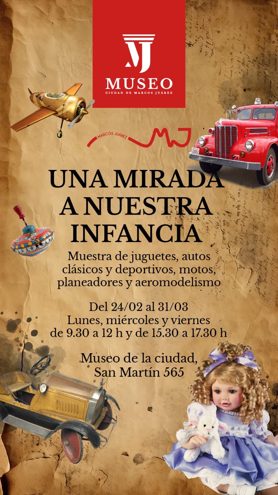El Museo de Marcos Juárez presenta la muestra “Una Mirada a Nuestra Infancia”