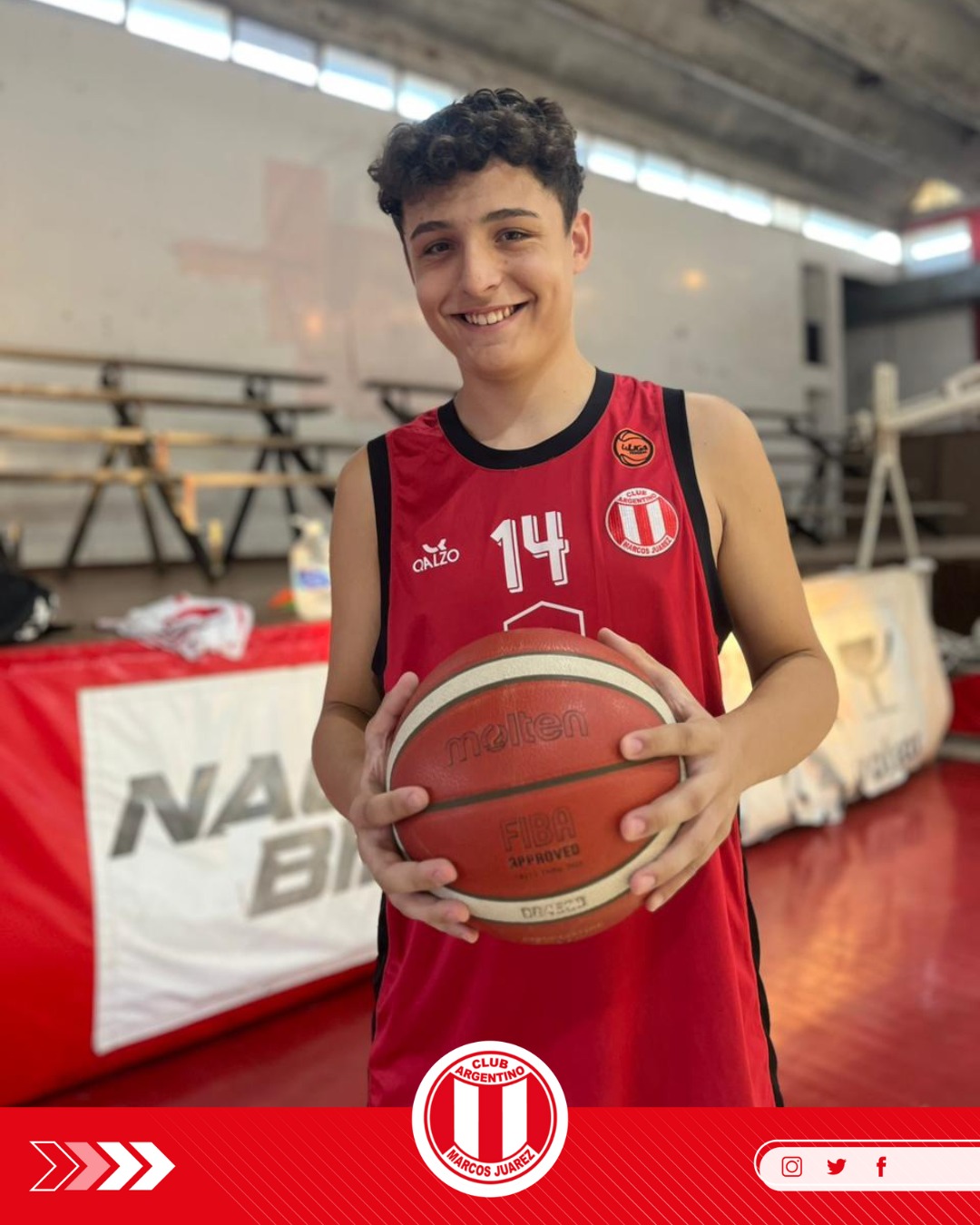 El jugador de Argentino Bautista Kloster fue convocado a los entrenamientos de la CAB