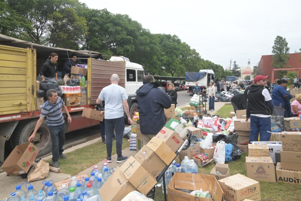 Córdoba se moviliza por Bahía Blanca: envían más de 60 mil kilos de donaciones