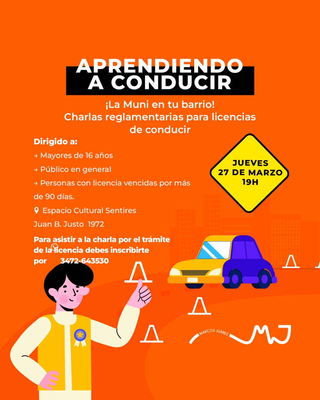 Nueva charla sobre seguridad vial en el marco del programa Aprendiendo a Conducir