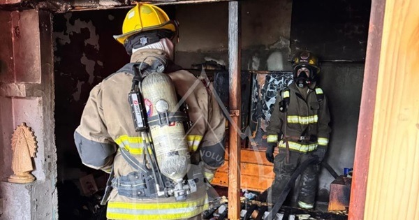 Bell Ville: incendio de vivienda con mujer en el interior que debió ser hospitalizada