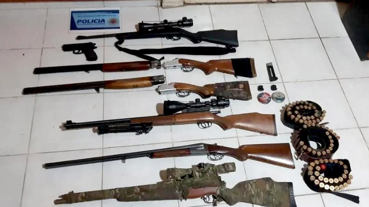 Alejo Ledesma: allanaron una vivienda por violencia y descubrieron un arsenal