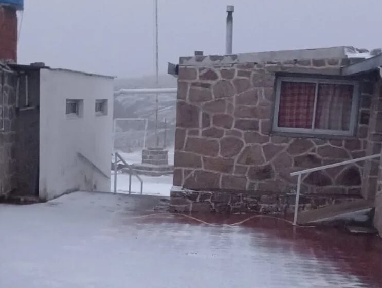 Primera nevada del año en las Altas Cumbres  en Córdoba
