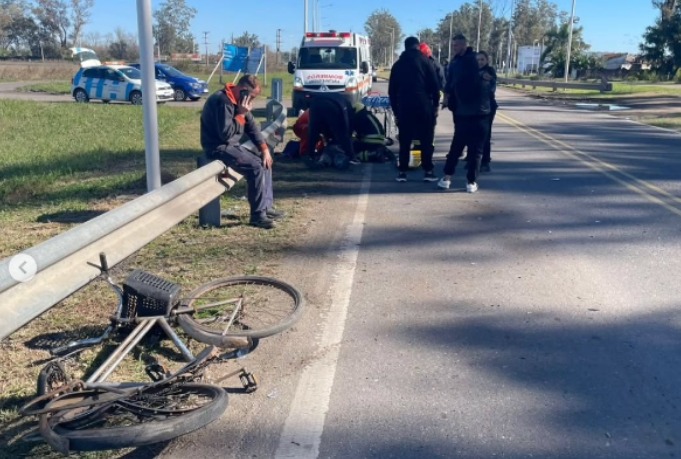 Grave accidente en Leones terminó con la vida de un ciclista de 74 años