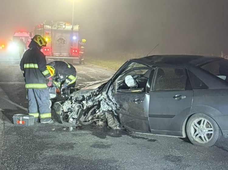 Impactante choque frontal en Ruta 9 con dos mujeres hospitalizadas