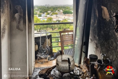 Un departamento fue parcialmente quemado en las Torres del Molino