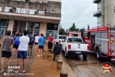 Un departamento fue parcialmente quemado en las Torres del Molino