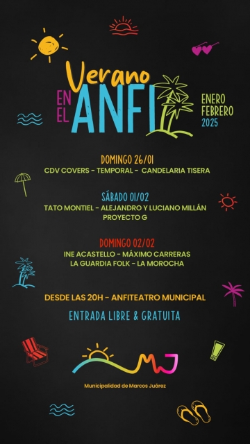 Cambio de grilla Verano en el Anfi 2025