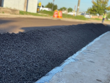 Marcos Juárez inaugura su primera calle con asfaltado en frío: 
