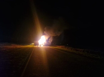 Fallece un camionero calcinado al chocar por alcance con otro camión