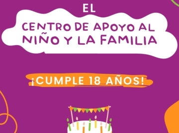 El Centro de Apoyo al Niño y la Familia celebra 18 años de compromiso con la infancia en Marcos Juárez