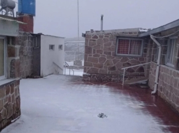 Primera nevada del año en las Altas Cumbres  en Córdoba
