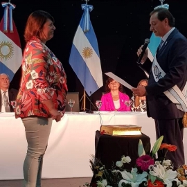El ing Pedro Dellarossa prestó juramento para su segundo mandato