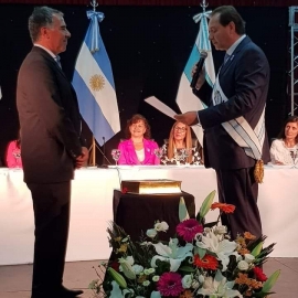 El ing Pedro Dellarossa prestó juramento para su segundo mandato