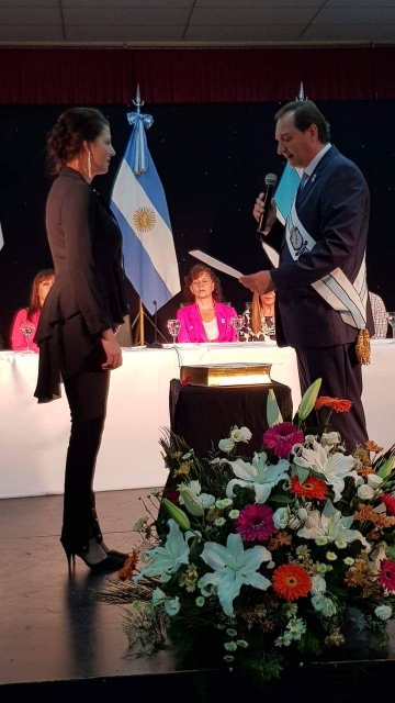 El ing Pedro Dellarossa prestó juramento para su segundo mandato