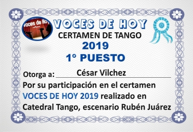 César Vilchez se consagró en Catedral Tango en Buenos Aires
