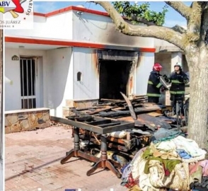 Incendio en un vivienda del barrio sur, con perdidas materiales