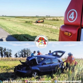 Marcos Juárez: automóvil impactó contra un camión en autopista