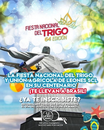 Del 14 al 16 de febrero: 64º Fiesta Nacional del Trigo 