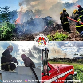 Incendio intencional en predio de parques y paseos 
