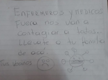 Enfermero recibió amenazas para que se fuera del barrio