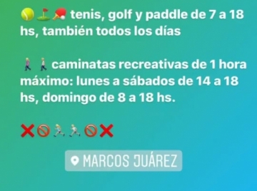 Habilitan algunas actividades deportivas menos running