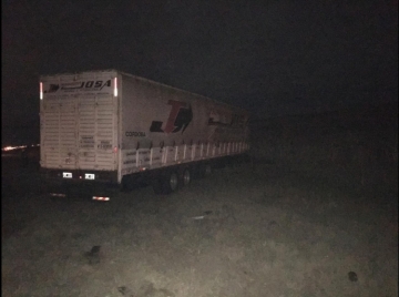 Despiste de camión en solitario en el km 460 