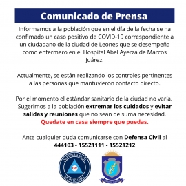 Foresi sobre el primer caso de Covid-19: 