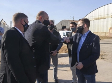 Perotti y Compagnucci recorrieron el Área Industrial Oeste de Las Parejas