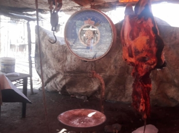 Detenido por faneamiento y comercialización ilegal de 270 kilos de carne
