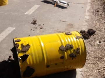 Leones: Destruyeron elementos que cerraban el acceso de la ruta 9 y E 59