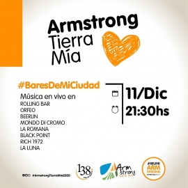 Armstrong Tierra Mia: festejos el fin de semana por los 138 años de la ciudad

