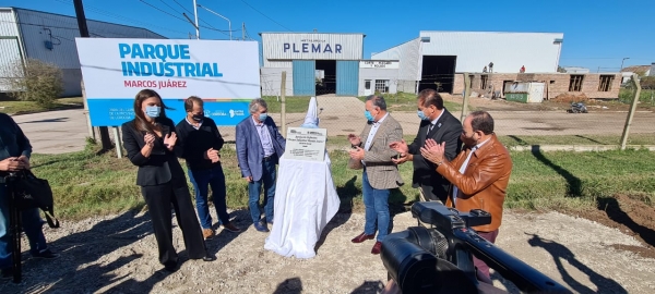 Se inauguró el 27° Parque Industrial de la provincia en Marcos Juárez


