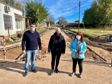 Municipio realiza obras de cordón cuneta y trabajos en zona Sur