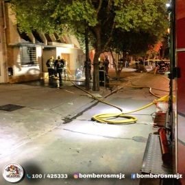 Incendio total de una casa en Belgrano al 1300