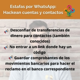 Estafas por WhatsApp: Hackean cuentas y contactos