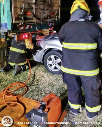 Accidente por alcance en Ruta 12 kilómetro 40
