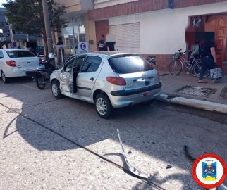 Choque en cadena con una herida grave