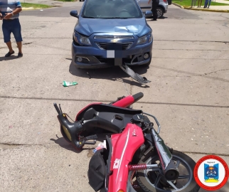 Choque en cadena con una herida grave