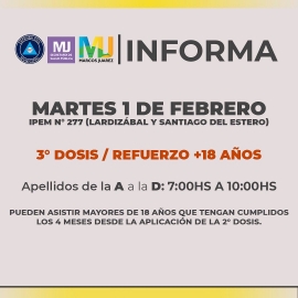 Personas con alta de Covid pasados los 15 días, ya pueden asistir a la tercera dosis 