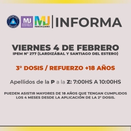 Personas con alta de Covid pasados los 15 días, ya pueden asistir a la tercera dosis 