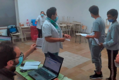 Patrulla Escolar Vacunación Covid-19 en Instituciones Secundarias 