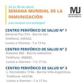 Semana Mundial de la Inmunización
