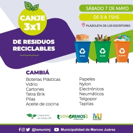 Todos los meses se suman más kilos de residuos porque la ciudad colabora mucho