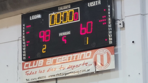 Argentino superó a San Martín por 63 a 53 en el clásico de la cañadense en primera división
